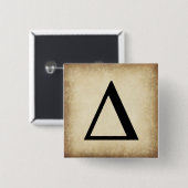 Alphabet Letter Delta Button (Vorne & Hinten)