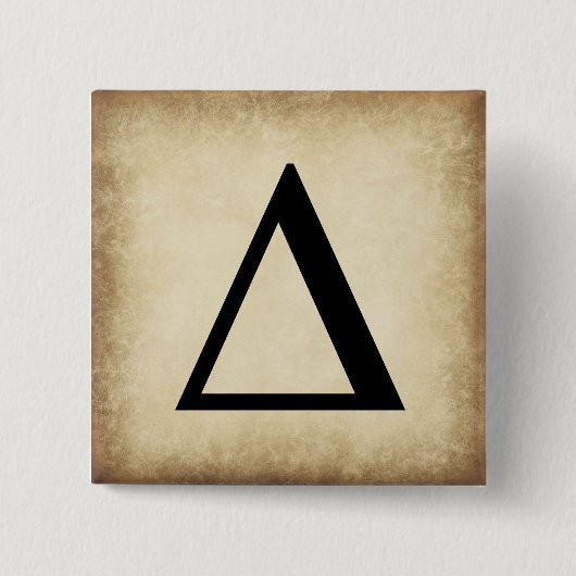 Alphabet Letter Delta Button (Vorderseite)