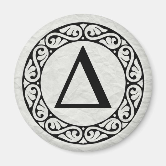 Alphabet Letter Delta Magnet (Vorne)