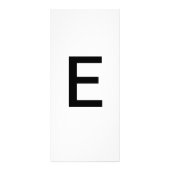 Alphabet Letter E Learning Bildung Card Werbekarte (Vorne)