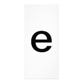 Alphabet Letter E Learning Bildung Card Werbekarte (Hinten)
