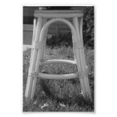 Alphabet Letter Fotografie A7 Schwarz und Weiß 4x6 (Vorne)