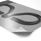 Alphabet Letter Fotografie B8 Schwarz und Weiß 4x6 (Ecke)