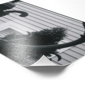 Alphabet Letter Fotografie C5 Schwarz und Weiß 4x6 (Ecke)