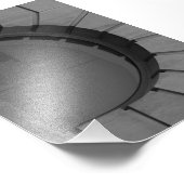 Alphabet Letter Fotografie D7 Schwarz und Weiß 4x6 (Ecke)