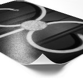 Alphabet Letter Fotografie E8 Schwarz und Weiß 4x6 (Ecke)