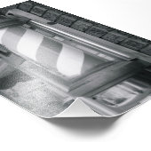 Alphabet Letter Fotografie I4 Schwarz und Weiß 4x6 (Ecke)