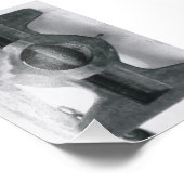 Alphabet Letter Fotografie I6 Schwarz und Weiß 4x6 (Ecke)