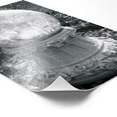 Alphabet Letter Fotografie I8 Schwarz und Weiß 4x6 (Ecke)