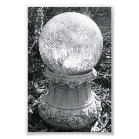 Alphabet Letter Fotografie I8 Schwarz und Weiß 4x6 (Vorne)