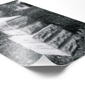 Alphabet Letter Fotografie I8 Schwarz und Weiß 4x6 (Ecke)