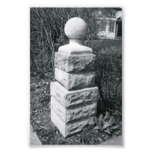 Alphabet Letter Fotografie I8 Schwarz und Weiß 4x6