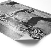 Alphabet Letter Fotografie R7 Schwarz und Weiß 4x6 (Ecke)