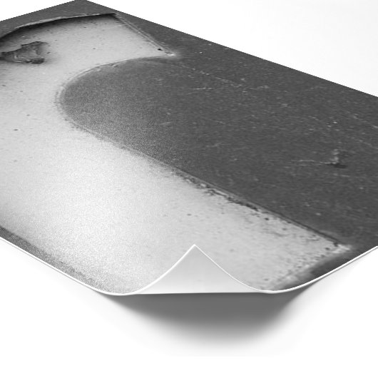 Alphabet Letter Fotografie R8 Schwarz und Weiß 4x6 (Ecke)