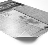 Alphabet Letter Fotografie T5 Schwarz und Weiß 4x6 (Ecke)