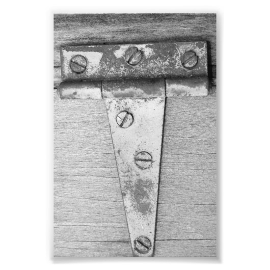 Alphabet Letter Fotografie T5 Schwarz und Weiß 4x6 (Vorne)