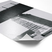 Alphabet Letter Fotografie T6 Schwarz und Weiß 4x6 (Ecke)