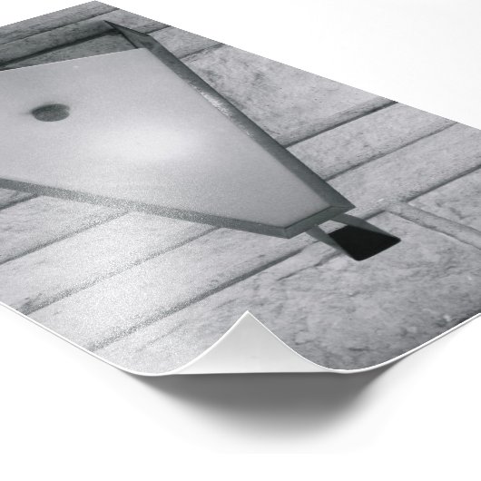 Alphabet Letter Fotografie V2 Schwarz und Weiß 4x6 (Ecke)