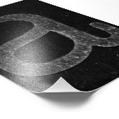 Alphabet Letter Fotografy A11 Black & White 4x6 Fotodruck (Ecke)
