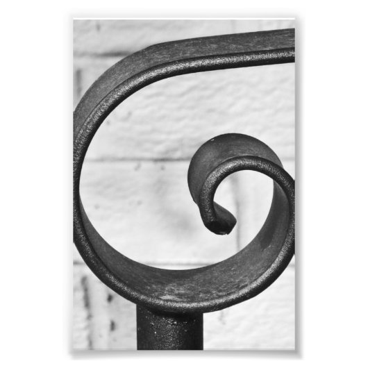 Alphabet Letter Fotografy G9 Black and White 4x6 Fotodruck (Vorne)