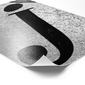Alphabet Letter Fotografy J1 Black and White 4x6 Fotodruck (Ecke)