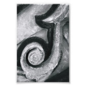 Alphabet Letter Fotografy J2 Black and White 4x6 Fotodruck (Vorne)