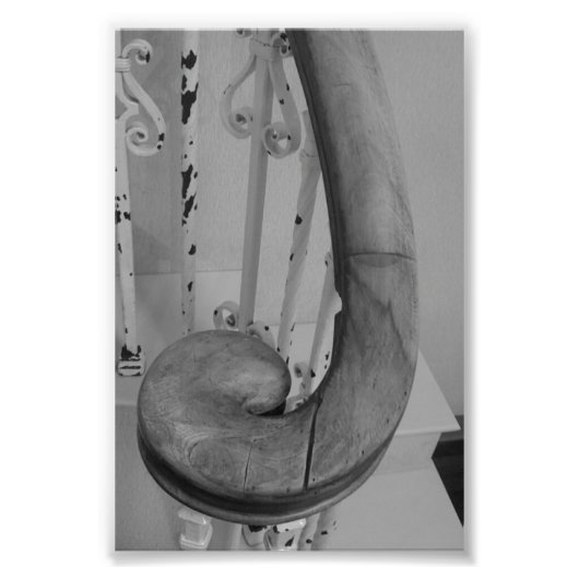 Alphabet Letter Fotografy J5 Black and White 4x6 Fotodruck (Vorne)