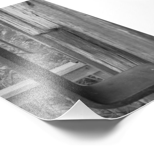 Alphabet Letter Fotografy L6 Schwarz und Weiß 4x6 Fotodruck (Ecke)