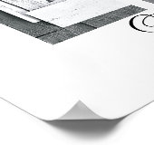 Alphabet Letter Fotografy Liebe lebt hier 10x20 Poster (Ecke)