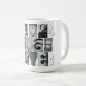 Alphabet Letter Fotografy Live Laugh Liebe Tasse (VorderseiteRechts)