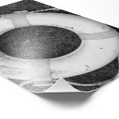 Alphabet Letter Fotografy O2 Black and White 4x6 Fotodruck (Ecke)