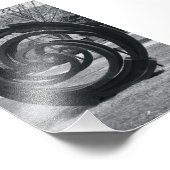 Alphabet Letter Fotografy O7 Black and White 4x6 Fotodruck (Ecke)