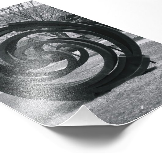 Alphabet Letter Fotografy O7 Black and White 4x6 Fotodruck (Ecke)