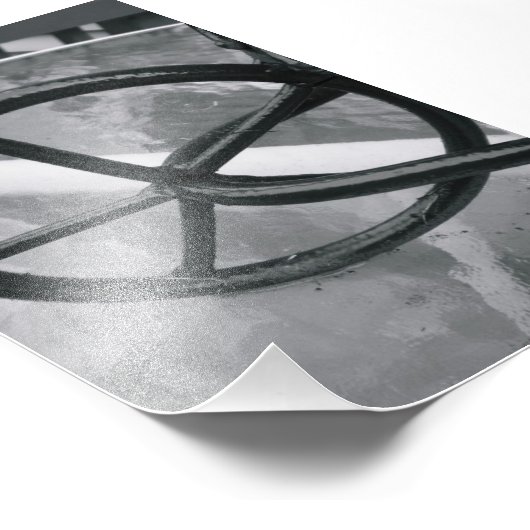 Alphabet Letter Fotografy Q2 Black and White 4x6 Fotodruck (Ecke)