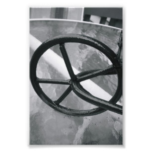 Alphabet Letter Fotografy Q2 Black and White 4x6 Fotodruck