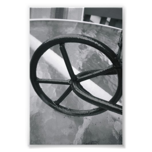 Alphabet Letter Fotografy Q2 Black and White 4x6 Fotodruck (Vorne)