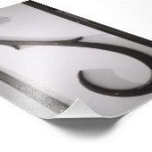 Alphabet Letter Fotografy S1 Black and White 4x6 Fotodruck (Ecke)