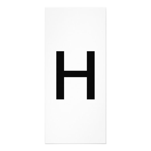 Alphabet Letter H Learning Bildung Card Werbekarte (Vorne)