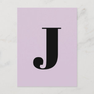Alphabet Letter Individuell Minimalistisch Moder Postkarte