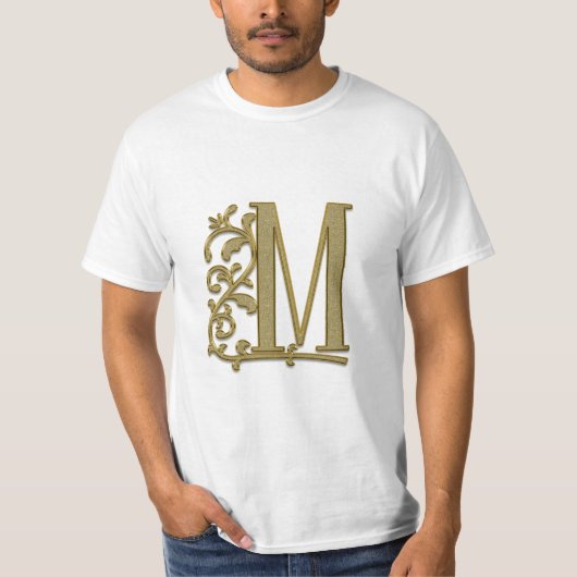 Alphabet Letter Initial T-Shirt (Vorderseite)