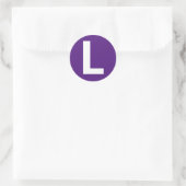Alphabet Letter "L" Aufkleber (Tasche)