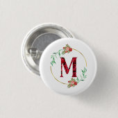 Alphabet Letter M Button (Vorne & Hinten)