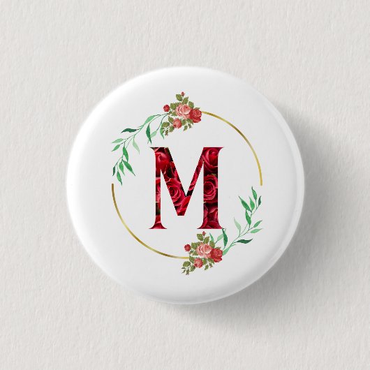 Alphabet Letter M Button (Vorderseite)
