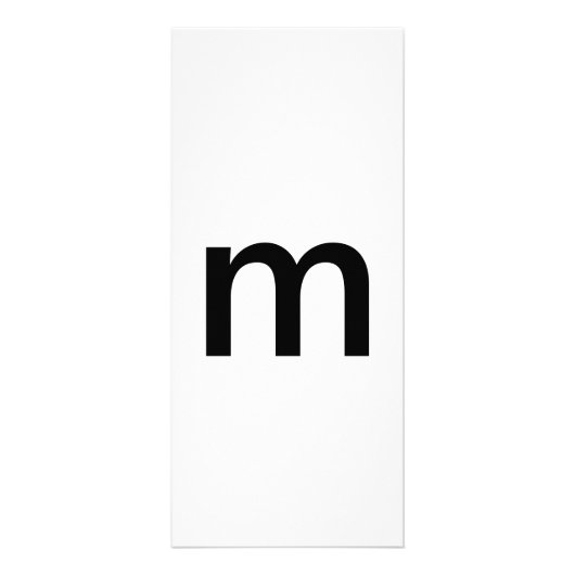 Alphabet Letter M Learning Bildung Card Werbekarte (Hinten)