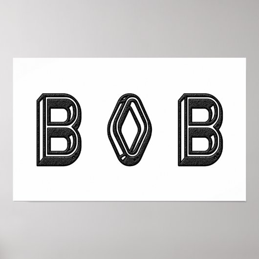 Alphabet Letter Name Art Poster (Vorne)