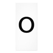 Alphabet Letter O Learning Bildung Card Werbekarte (Vorne)