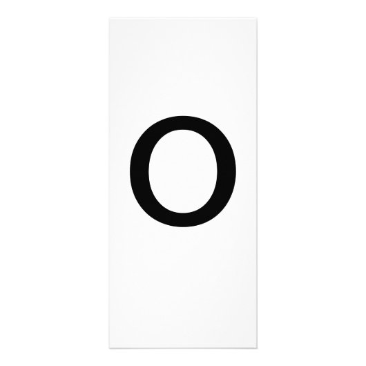 Alphabet Letter O Learning Bildung Card Werbekarte (Vorne)