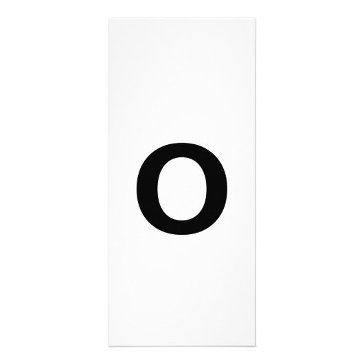 Alphabet Letter O Learning Bildung Card Werbekarte (Hinten)
