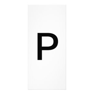 Alphabet Letter P Learning Bildung Card Werbekarte
