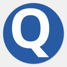 Alphabet Letter "Q" Aufkleber